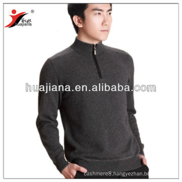 mock neck with half zip man's Cashmere sweater OEM